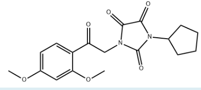 2,4,5-咪唑烷三酮，1-环戊基-3-[2-（2,4-二甲氧基苯基）-2-氧乙基]-