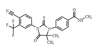 恩杂鲁胺脱氟杂质