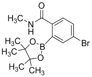4-溴-N-甲基-2-（4，4，5，5-四甲基-1，3，2-二氧杂硼烷-2-基）苯甲酰胺