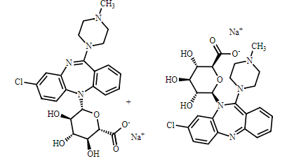 Clozapine?N-Glucuronide Sodium Salt (Mixture of 5-N?and 10-N)