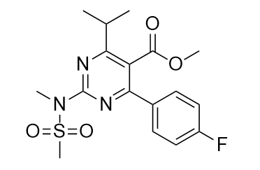 4-(4-氟苯基)-6-异丙基-2-(N-甲基-N-甲磺酰胺基)-5-甲酸甲酯-1-嘧啶