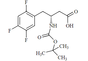 ((R)-Sitagliptin N-Boc-Acid Impurity)
