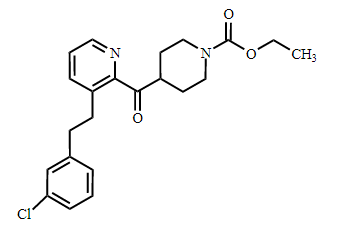 Loratadine Impurity (Ethyl 4-{[3-[2-(3-Chlorophenyl]-2-Pyridinyl]carbonyl}-1-Piperidinecarboxylayte)